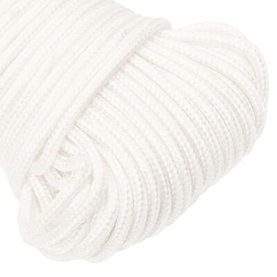 vidaXL Boat Rope Full White 3 mm 25 m Polypropylene