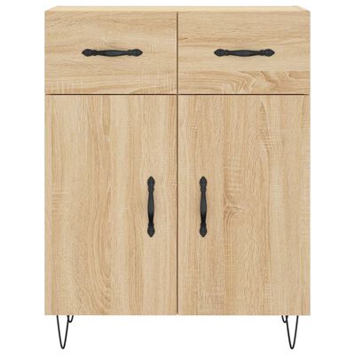 vidaXL Sideboard Sonoma Oak 69.5x34x90 cm Engineered Wood