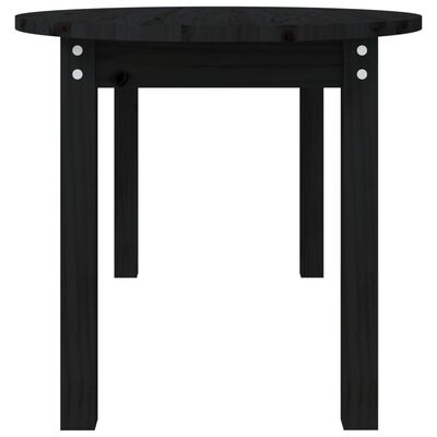 vidaXL Coffee Table Black 110x55x45 cm Solid Wood Pine