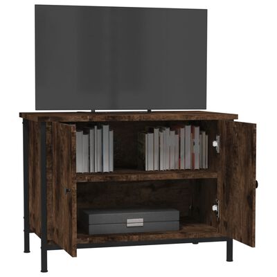 vidaXL TV Cabinet with Doors Brown Oak 60x35x45 cm Engineered Wood