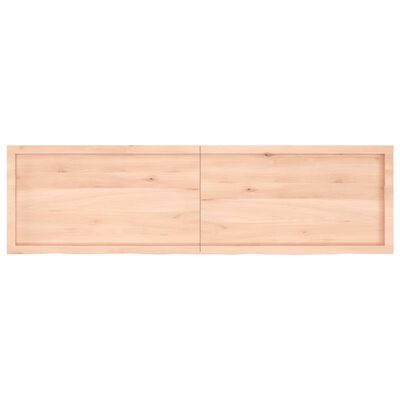 vidaXL Bathroom Countertop 180x50x(2-4) cm Untreated Solid Wood