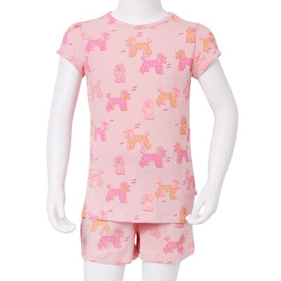 Kids' Pyjamas with Short Sleeves Light Pink 116