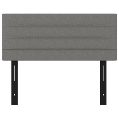 vidaXL Headboard Dark Grey 100x5x78/88 cm Fabric