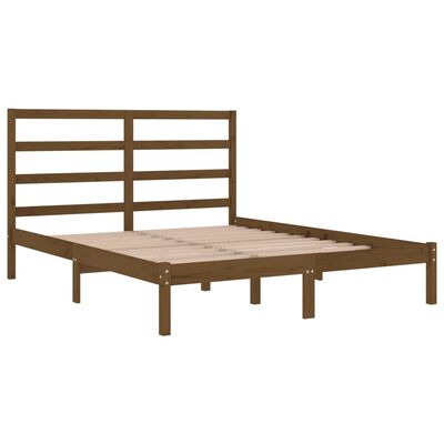 vidaXL Bed Frame without Mattress Honey Brown 120x200 cm Solid Wood Pine