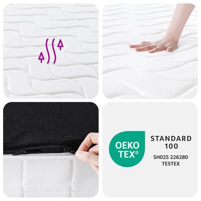 vidaXL Pocket Spring Mattress Medium Firm 140x190 cm