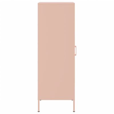 vidaXL Highboard Pink 36x39x113 cm Steel