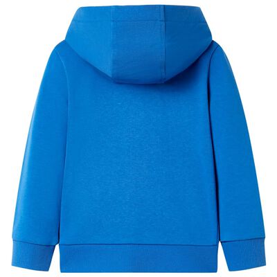 Kids' Hooded Sweatshirt with Zip Blue 116