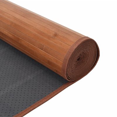 vidaXL Rug Rectangular Brown100x500 cm Bamboo