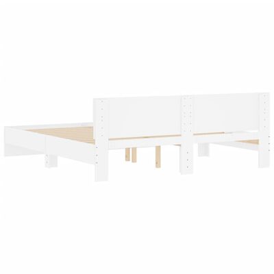 vidaXL Bed Frame without Mattress White 160x200 cm