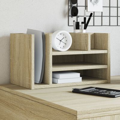 vidaXL Desk Organiser Sonoma Oak 44.5x24x25 cm Engineered wood