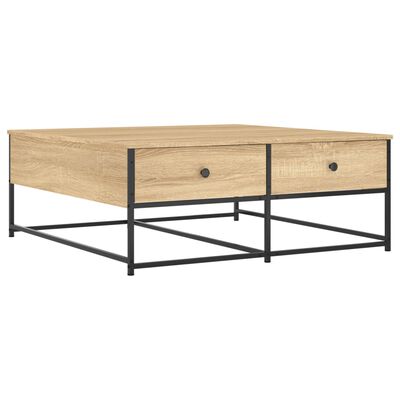 vidaXL Coffee Table Sonoma Oak 100x99x40 cm Engineered Wood