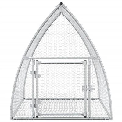 vidaXL Rabbit Cage Silver 100x105x120 cm Galvanised Steel