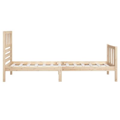 vidaXL Bed Frame without Mattress Solid Wood 90x200 cm (810067+814124)