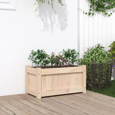 vidaXL Garden Planter 60x31x31 cm Solid Wood Pine