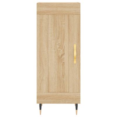 vidaXL Highboard Sonoma Oak 34.5x34x180 cm Engineered Wood