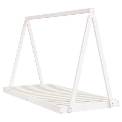 vidaXL Kids Bed Frame White 90x200 cm Solid Wood Pine