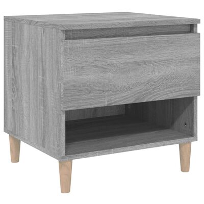 vidaXL Bedside Table Grey Sonoma 50x46x50 Engineered Wood