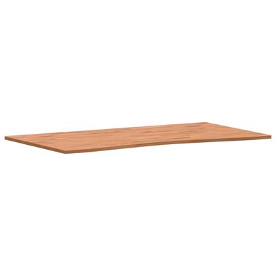 vidaXL Desk Top 110x(55-60)x1.5 cm Solid Wood Beech