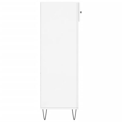 vidaXL Shoe Cabinet High Gloss White 60x35x105 cm Engineered Wood