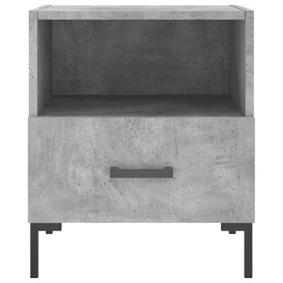 vidaXL Bedside Cabinets 2 pcs Concrete Grey 40x35x47.5 cm Engineered Wood