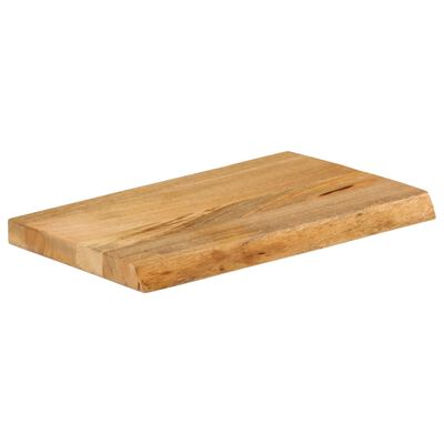 vidaXL Table Top Live Edge 50x30x2.5 cm Solid Wood Mango