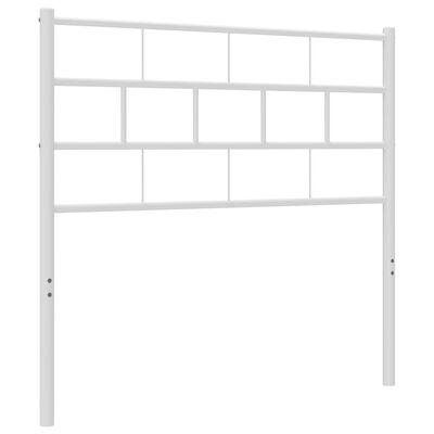 vidaXL Metal Headboard White 107 cm