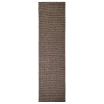 vidaXL Sisal Rug for Scratching Post Brown 80x300 cm