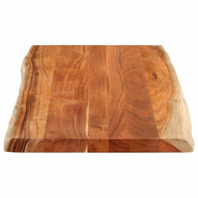 vidaXL Table Top 110x60x2.5 cm Rectangular Solid Wood Acacia Live Edge