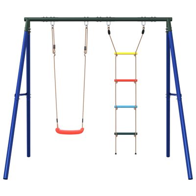 vidaXL Outdoor Swing Set with Swing and Ladder