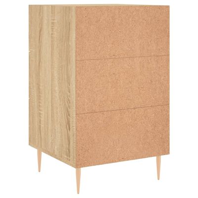 vidaXL Bedside Cabinet Sonoma Oak 40x40x66 cm Engineered Wood