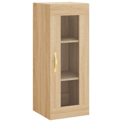 vidaXL Highboard Sonoma Oak 34.5x34x180 cm Engineered Wood