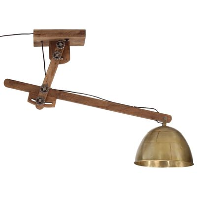 vidaXL Ceiling Lamp 25 W Antique Brass 105x30x65-108cm E27