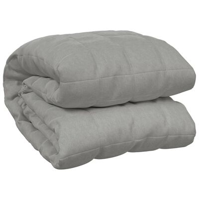 vidaXL Weighted Blanket Grey 200x230 cm 9 kg Fabric