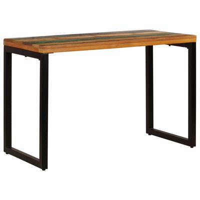 vidaXL Dining Table 115x55x76 cm Solid Reclaimed Wood and Steel