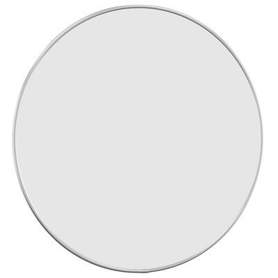 vidaXL Wall Mirror Silver Ø 50 cm Round