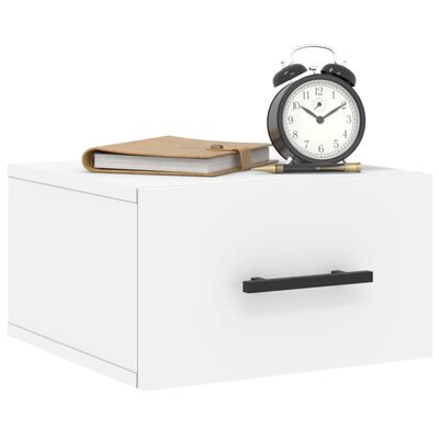 vidaXL Wall-mounted Bedside Cabinet White 35x35x20 cm