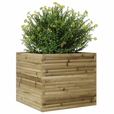 vidaXL Garden Planter 80x80x68.5 cm Impregnated Wood Pine