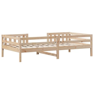 vidaXL Bed Frame 100x200 cm Solid Wood Pine