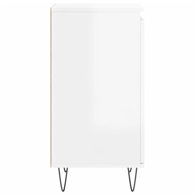 vidaXL Sideboards 2 pcs High Gloss White 40x35x70 cm Engineered Wood