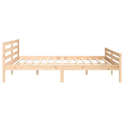 vidaXL Bed Frame without Mattress Solid Wood 180x200 cm Super King Size