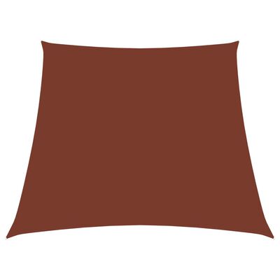 vidaXL Sunshade Sail Oxford Fabric Trapezium 2/4x3 m Terracotta