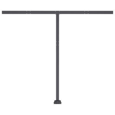 vidaXL Freestanding Manual Retractable Awning 350x250 cm Anthracite