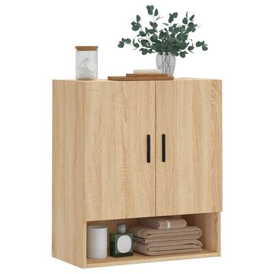 vidaXL Wall Cabinet Sonoma Oak 60x31x70 cm Engineered Wood