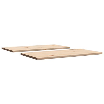 vidaXL Table Tops 2 pcs 70x35x1.7 cm Rectangular Solid Wood Pine