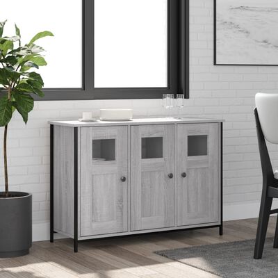 vidaXL Sideboard Grey Sonoma 100x35x70 cm Engineered Wood