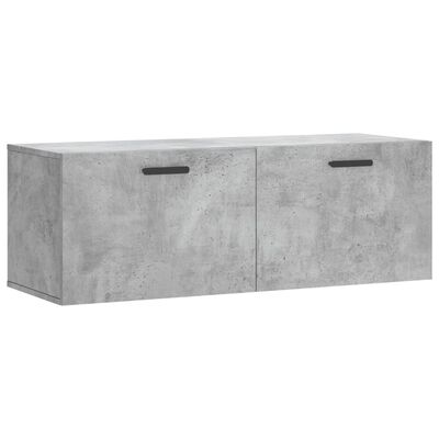 vidaXL Wall Cabinet Concrete Grey 100x36.5x35 cm Engineered Wood