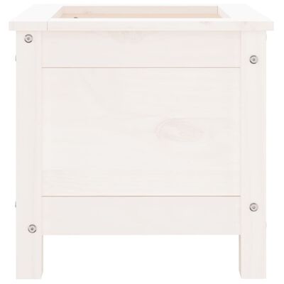 vidaXL Garden Planter White 40x40x39 cm Solid Wood Pine