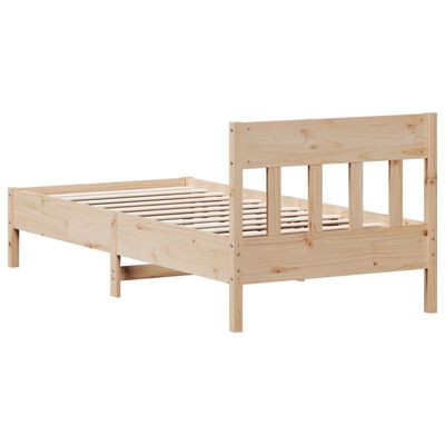 vidaXL Bed Frame without Mattress 100x200 cm Solid Wood Pine