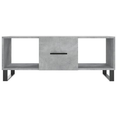 vidaXL Coffee Table Concrete Grey 102x50x40 cm Engineered Wood