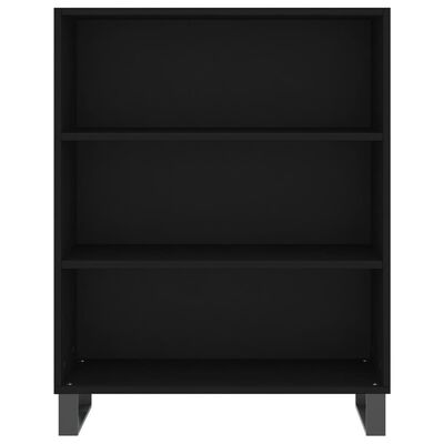 vidaxL Shelf Cabinet Black 69.5x32.5x90 cm Engineered Wood